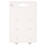 Superdrug Silver Tone Diamante Trio Stud Pack GOODS Superdrug   