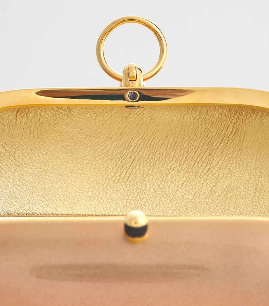 Jeffrey Levinson Oval Elina ceramic clutch bag (British brand)