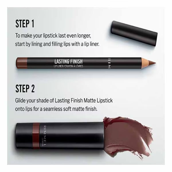 Rimmel Lasting Finish Matte Lipstick 760 Hazelnut Truffle, imported from the UK