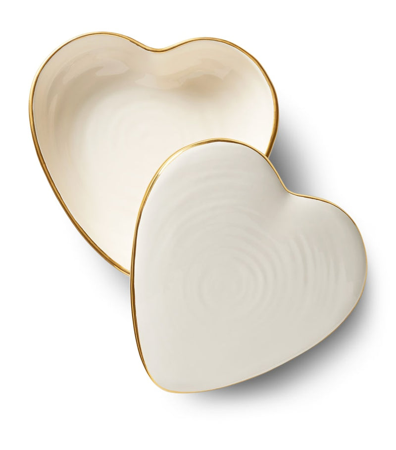 Aerin shagreen heart jewellery box - British product
