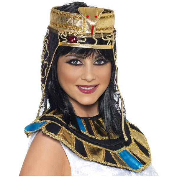 Smiffys Egyptian headpiece gold snake design (British brand)