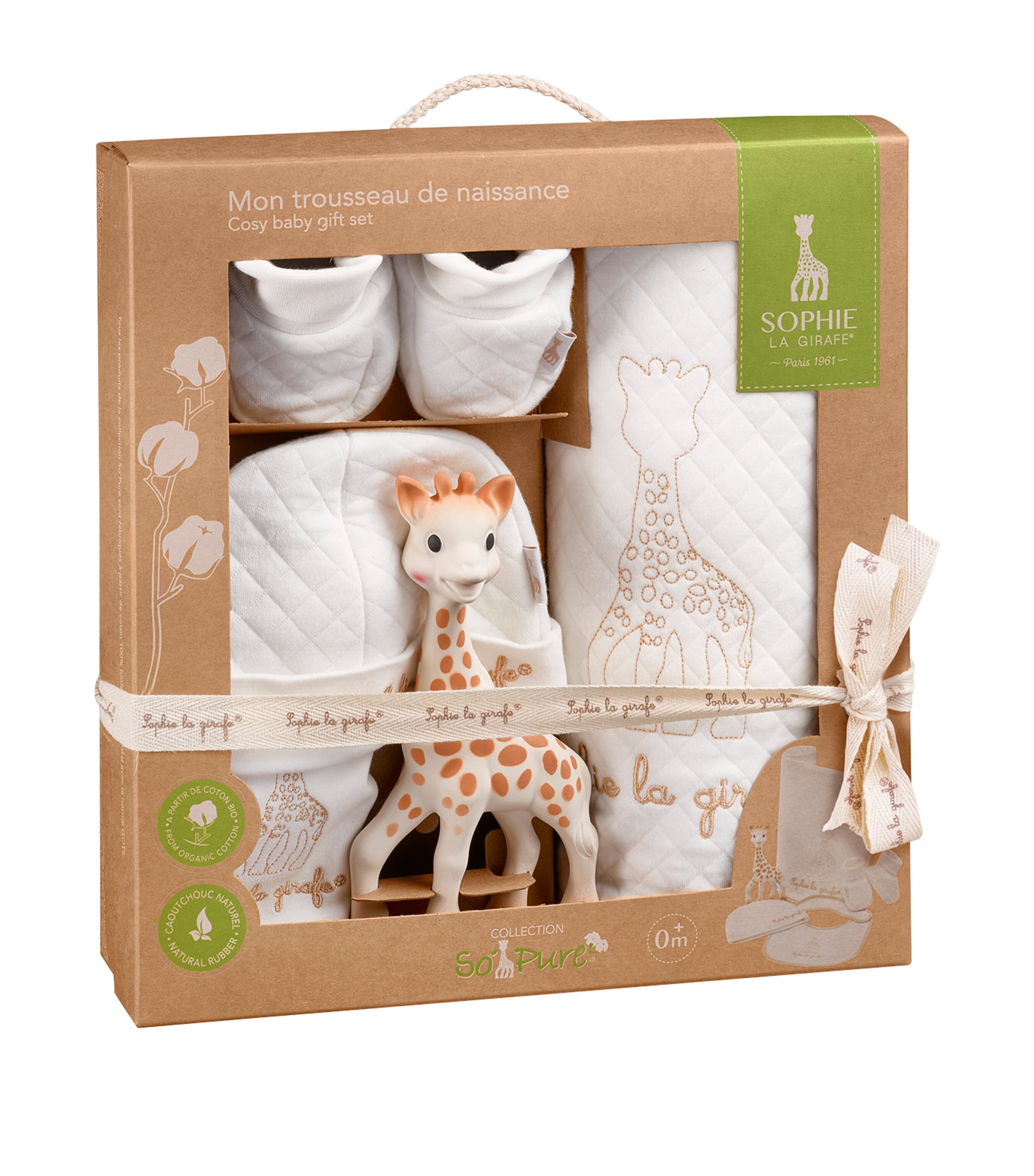 Sophie La Girafe teething toy and accessories gift set (British brand)