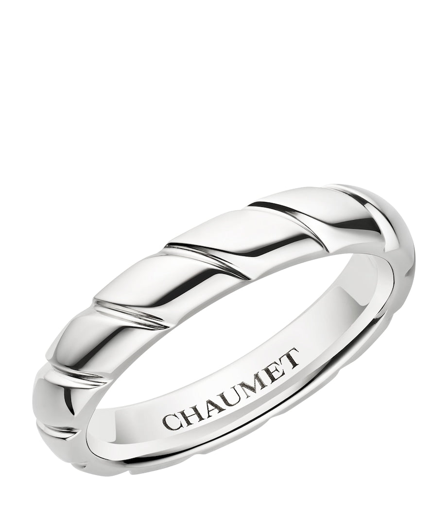 Chaumet Platinum Torsade wedding ring, UK version