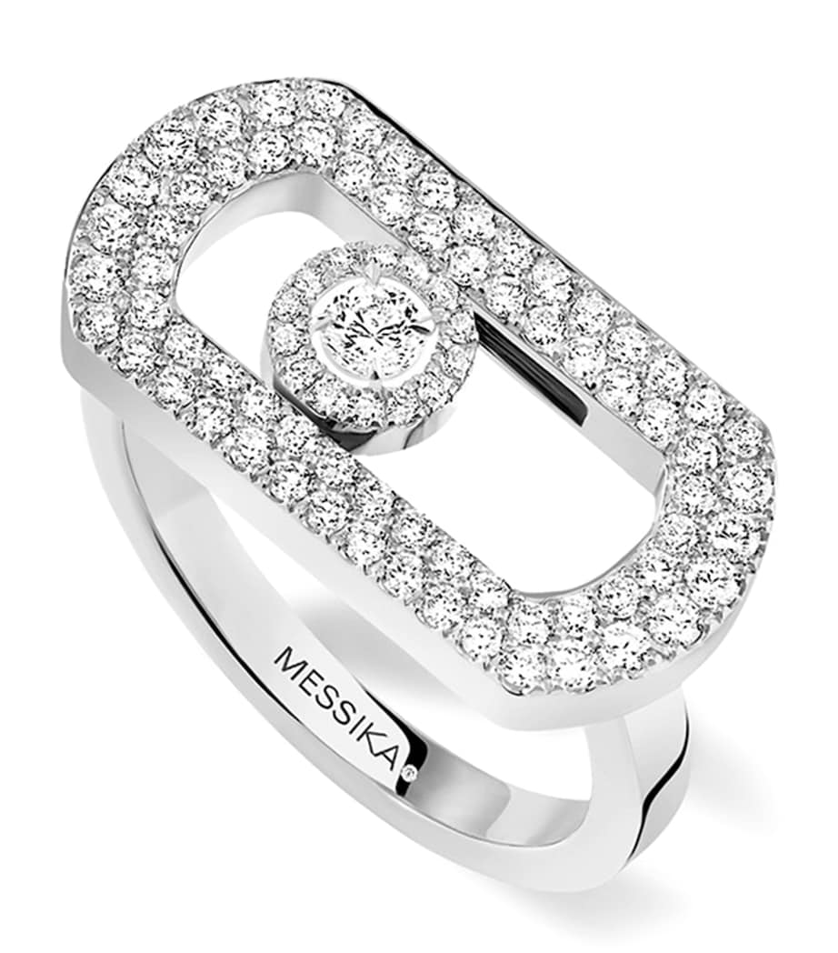Messika So Move white gold diamond ring 0.60ct, imported from the UK
