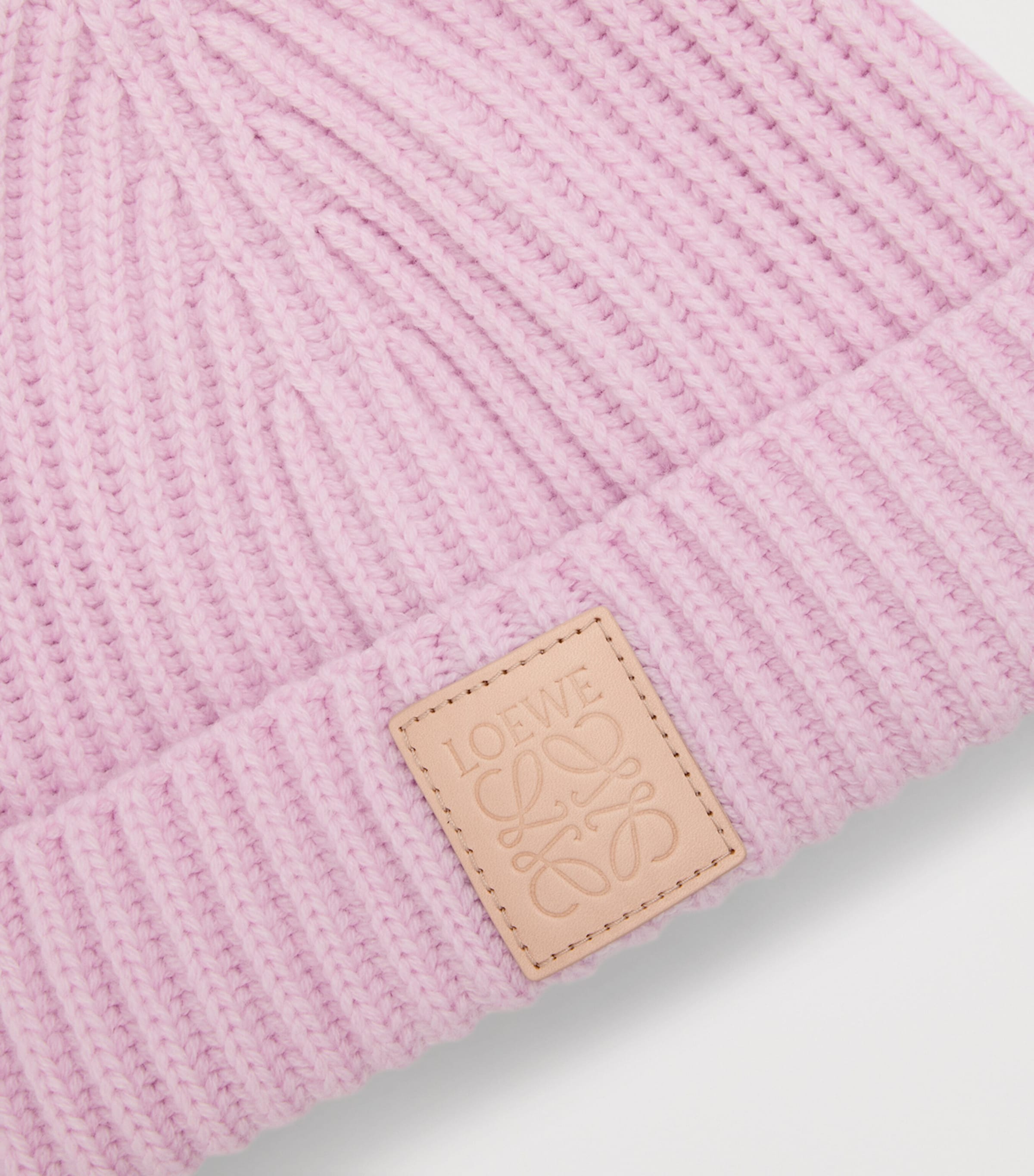 LOEWE Cashmere Ribbed Beanie hat, UK version