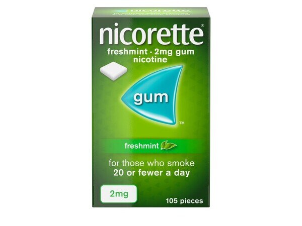 Nicorette® Freshmint 2mg Nicotine Gum 105s (Stop Smoking) GOODS Superdrug   