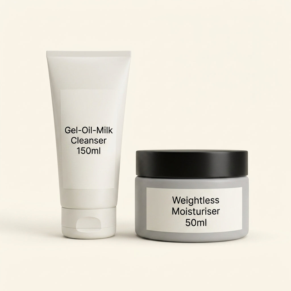 No7 Prime Forever moisturiser and cleanser duo, imported from the UK