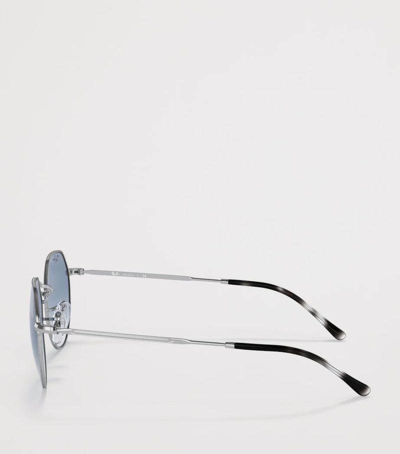 Ray-Ban Metal Jack runde Sonnenbrille mit Farbverlauf, importiert aus dem Vereinigten Königreich