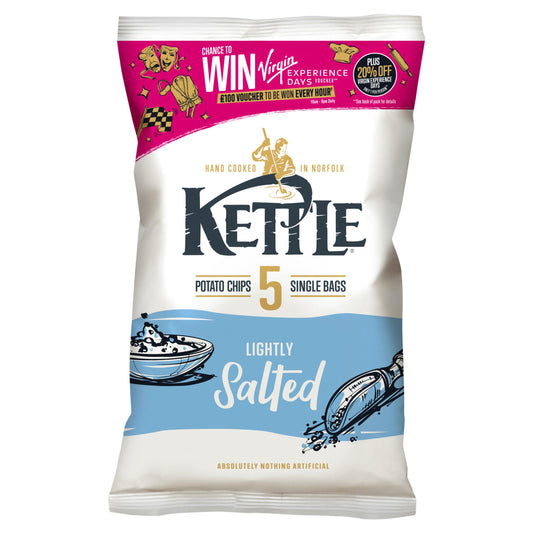 Kettle Chips Lightly Salted Multipack Crisps 5x25g GOODS Sainsburys   
