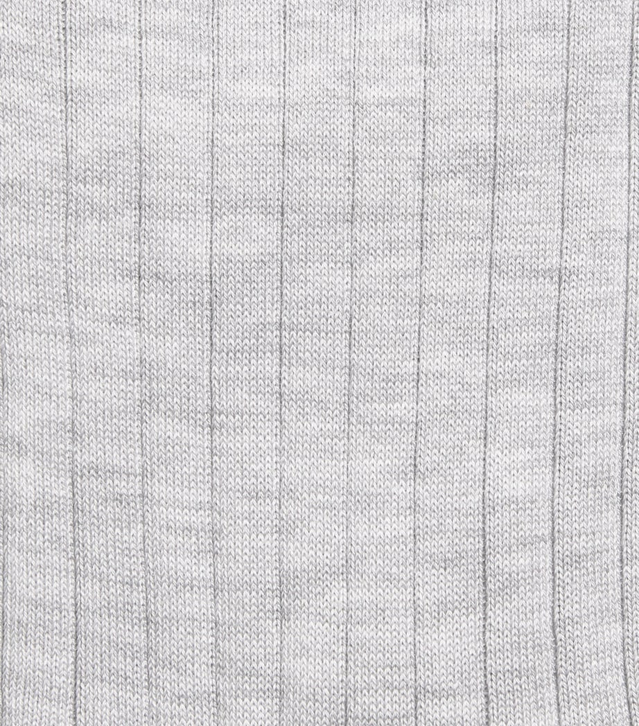 Harrods cotton-blend ribbed socks, imported from the UK
