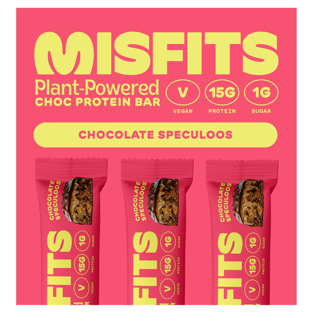 Misfits Plant Powered Chocolate Speculoos Protein Bar 3x45g