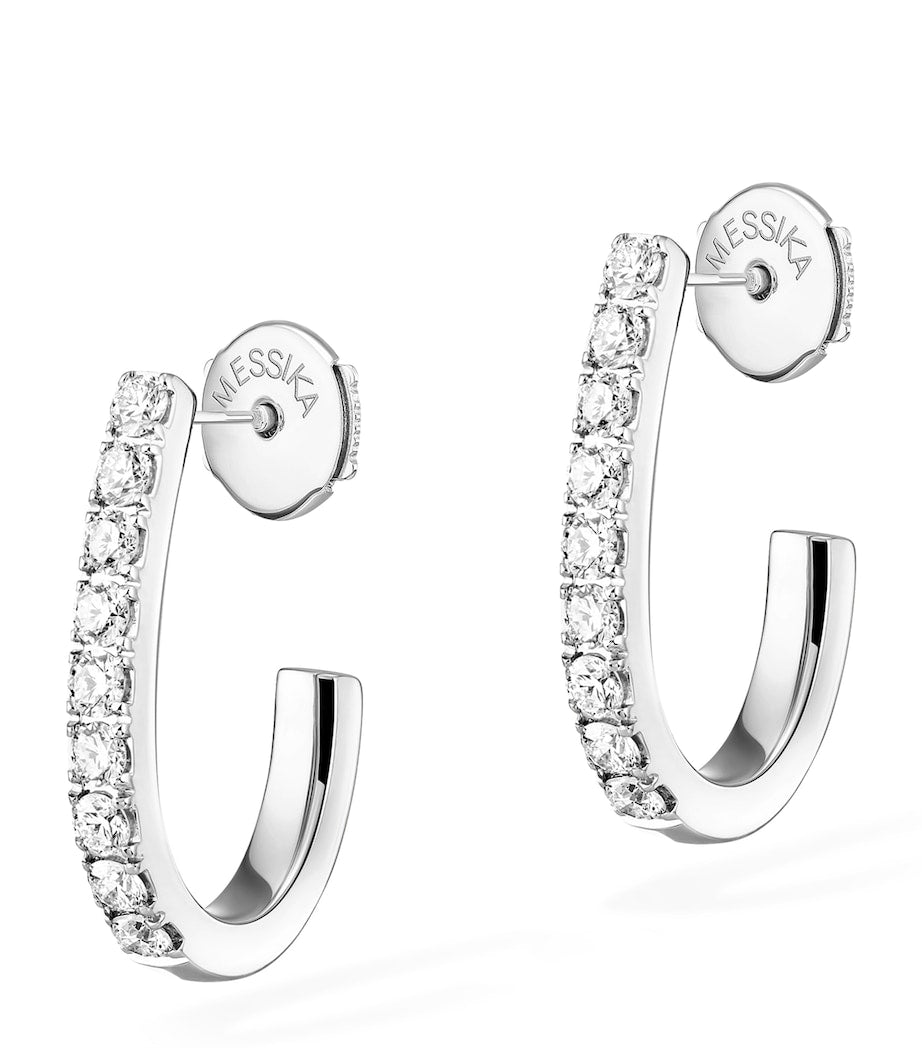 Messika Gatsby white gold diamond earrings 0.25ct - British product