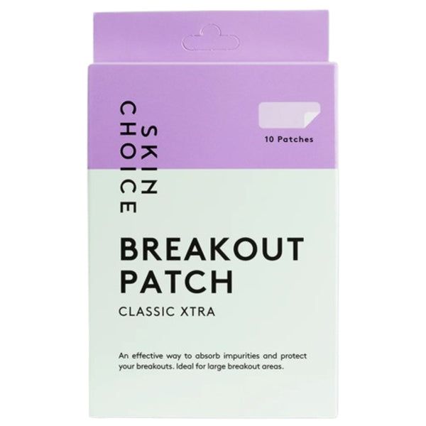 SkinChoice Breakout Patch Classic Xtra, 10 XL Pimple Patches GOODS Superdrug   