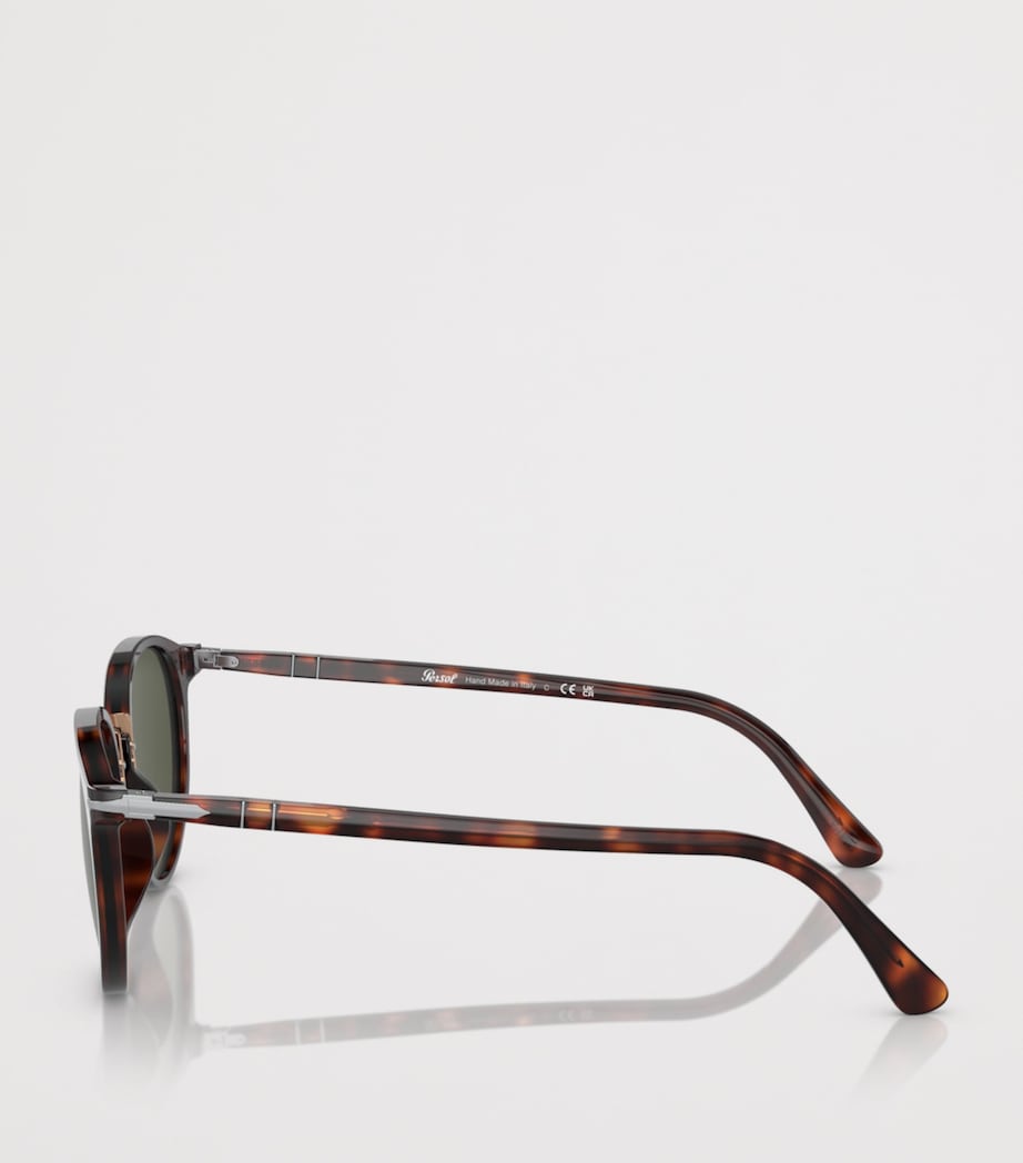 Persol Acetat runde quadratische Sonnenbrille 0PO3210S, UK-Version
