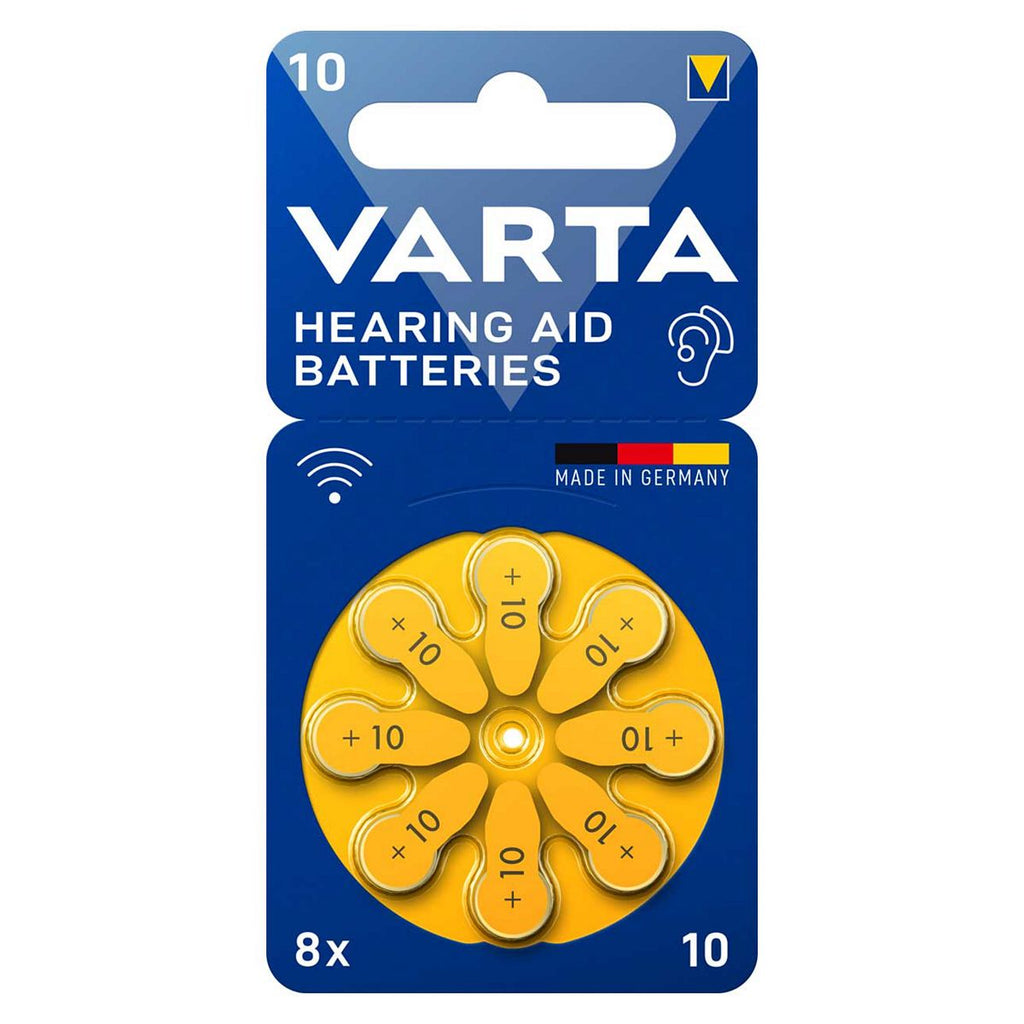 VARTA Hearing Aid Batteries 10 pack of 8