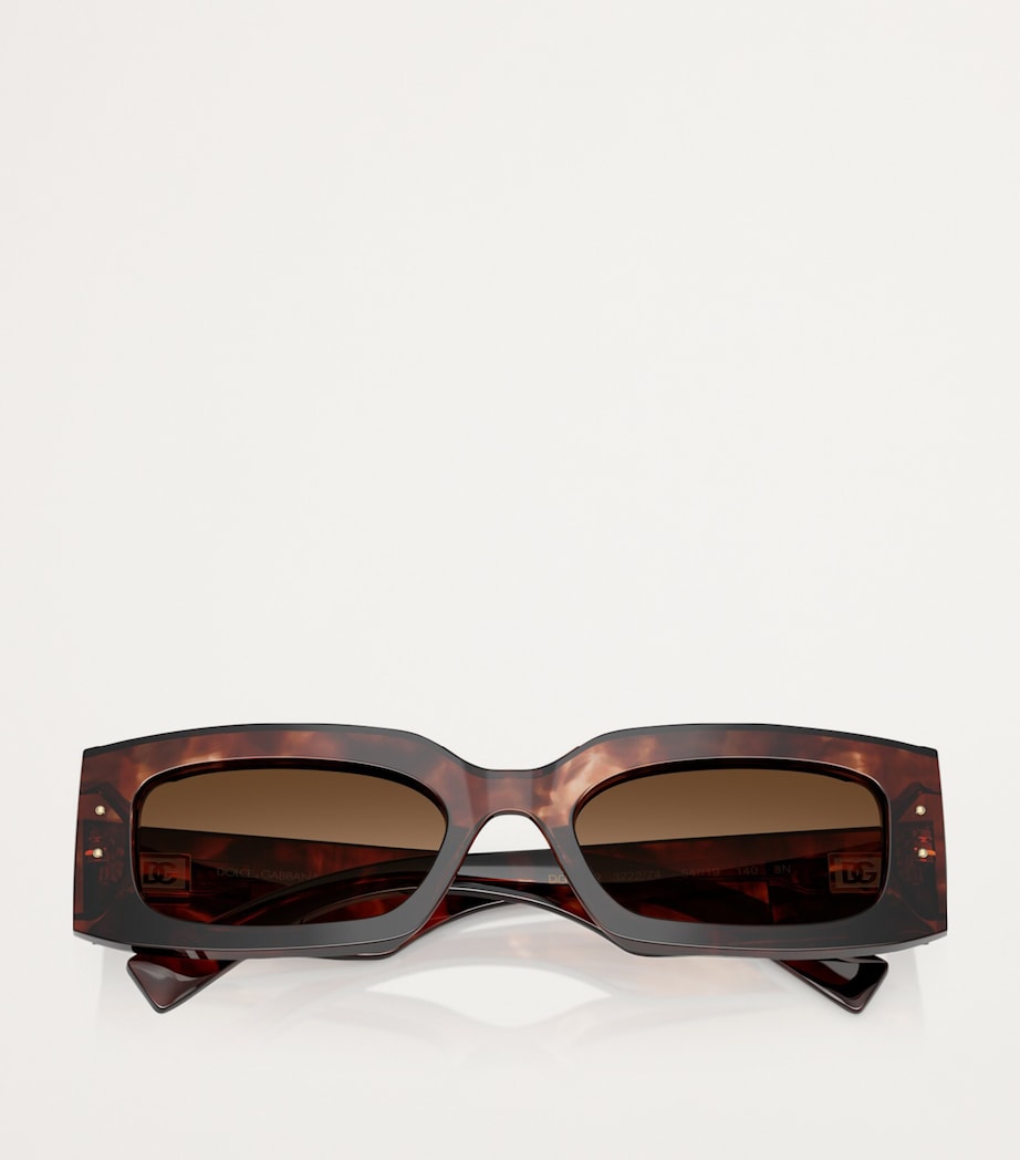 Dolce & Gabbana acetate rectangular sunglasses, UK version