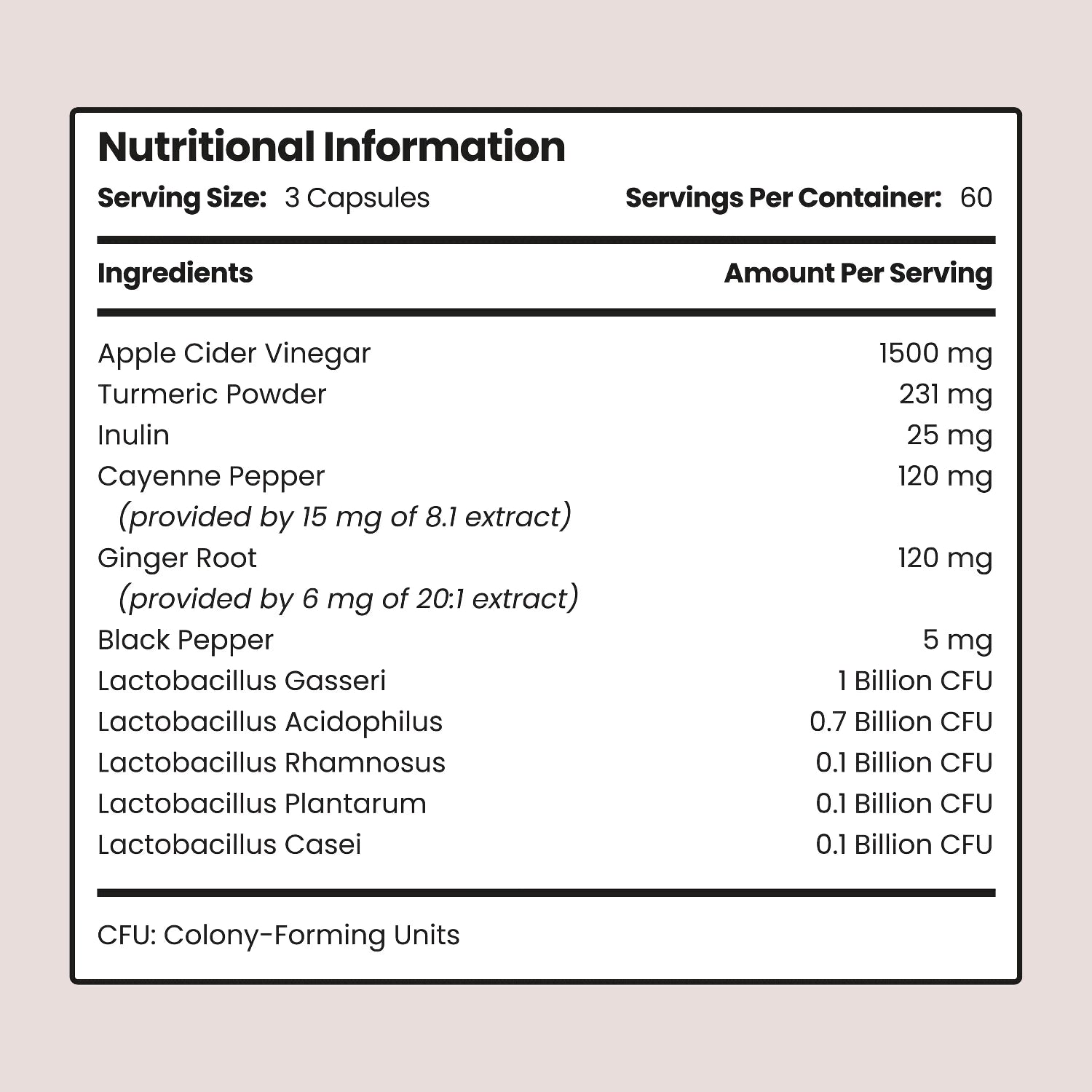 VitaBright ACV complex capsules 180 count - British product