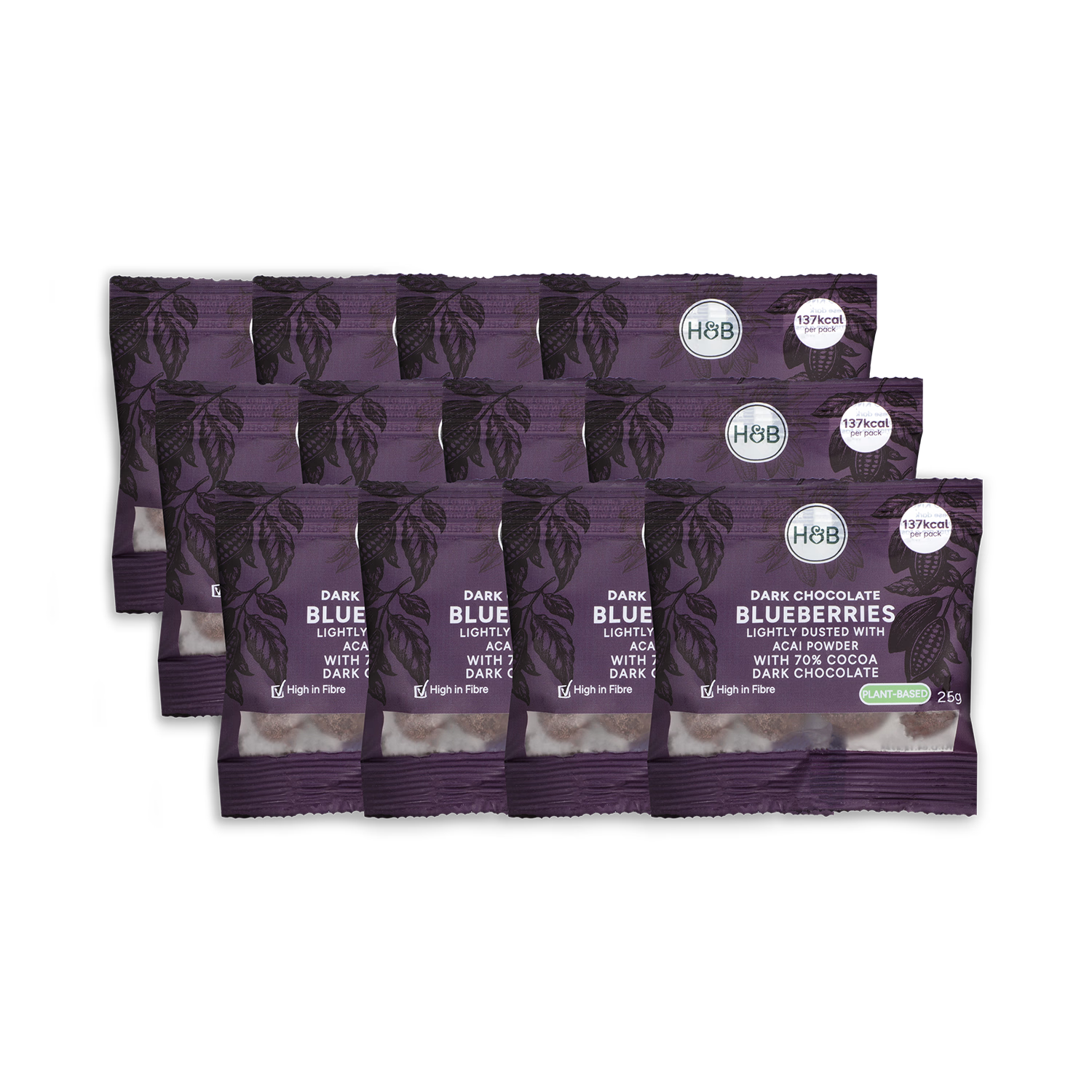 Holland & Barrett dark chocolate blueberries with Acai 300g, UK version