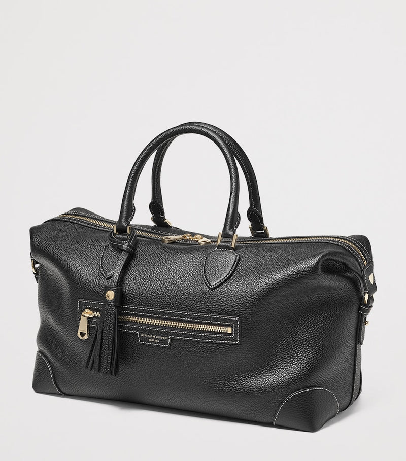 Aspinal of London leather Hudson flight bag - British product
