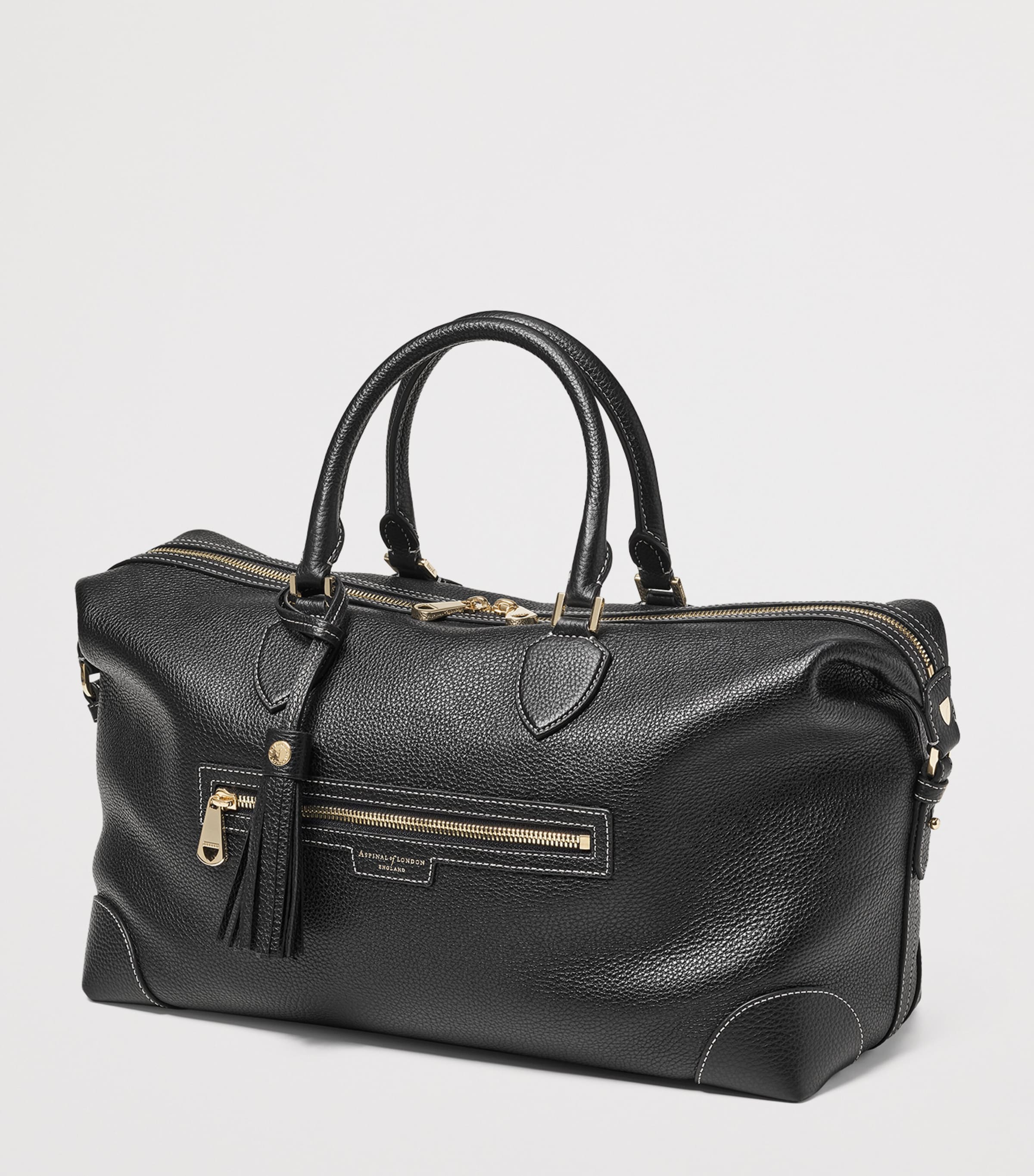 Aspinal of London leather Hudson flight bag - British product