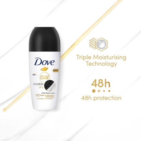 Dove Adv Antiperspirant Deodorant Roll on Invisible 50ml