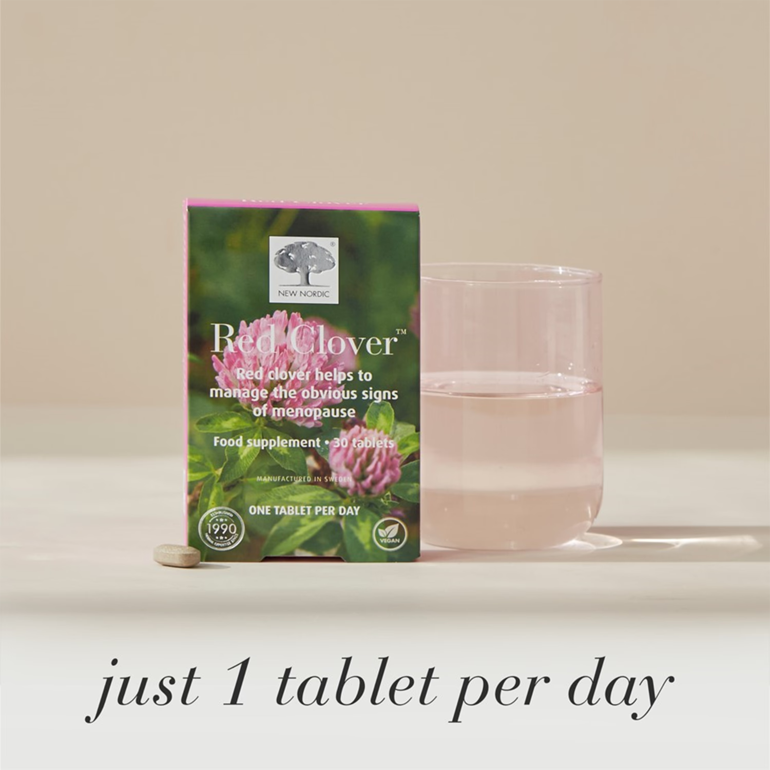 New Nordic Red Clover menopause supplement 30 tablets, UK version