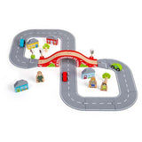 Bigjigs Rail 36 Piece Figure of Eight Roadway Set GOODS Superdrug   