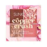 Sunkissed Copper Crush face palette with bronzer and blusher - British product