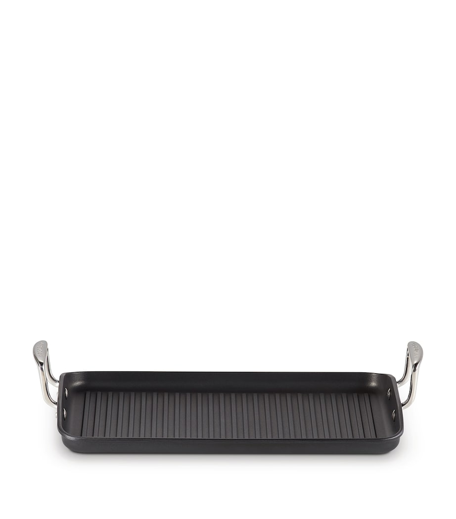 Le Creuset toughened non-stick ribbed rectangular grill 35cm, UK version