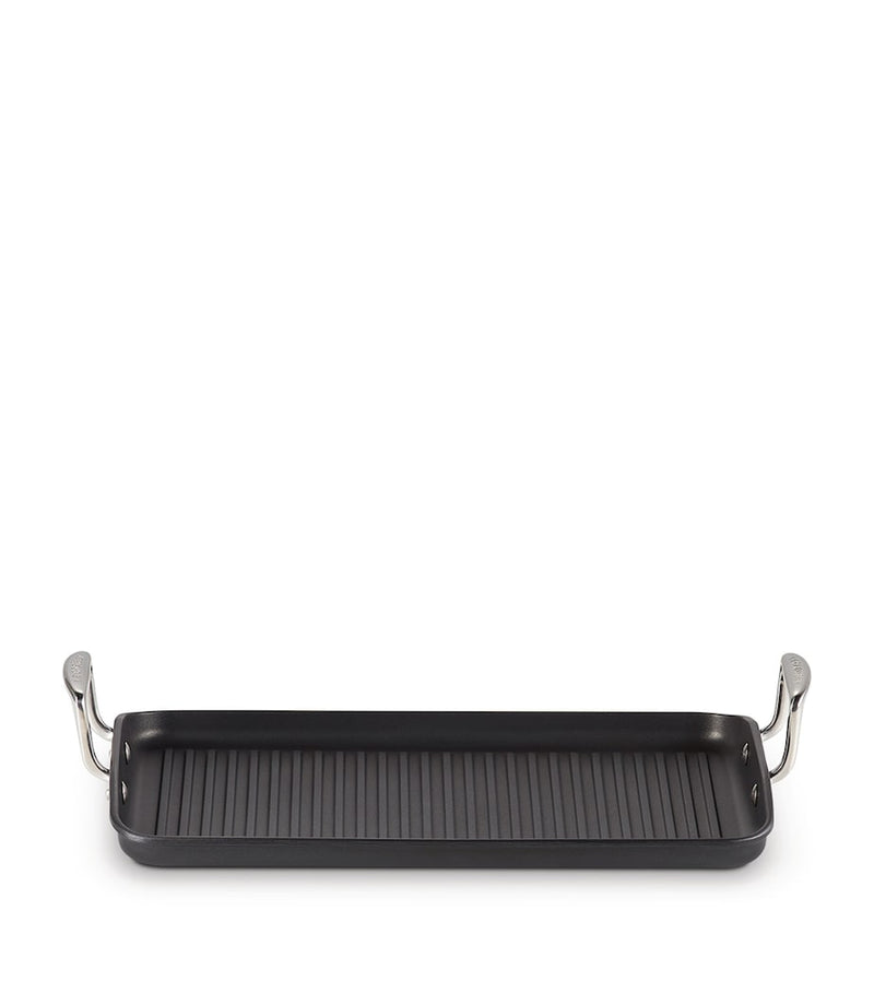 Le Creuset toughened non-stick ribbed rectangular grill 35cm, UK version