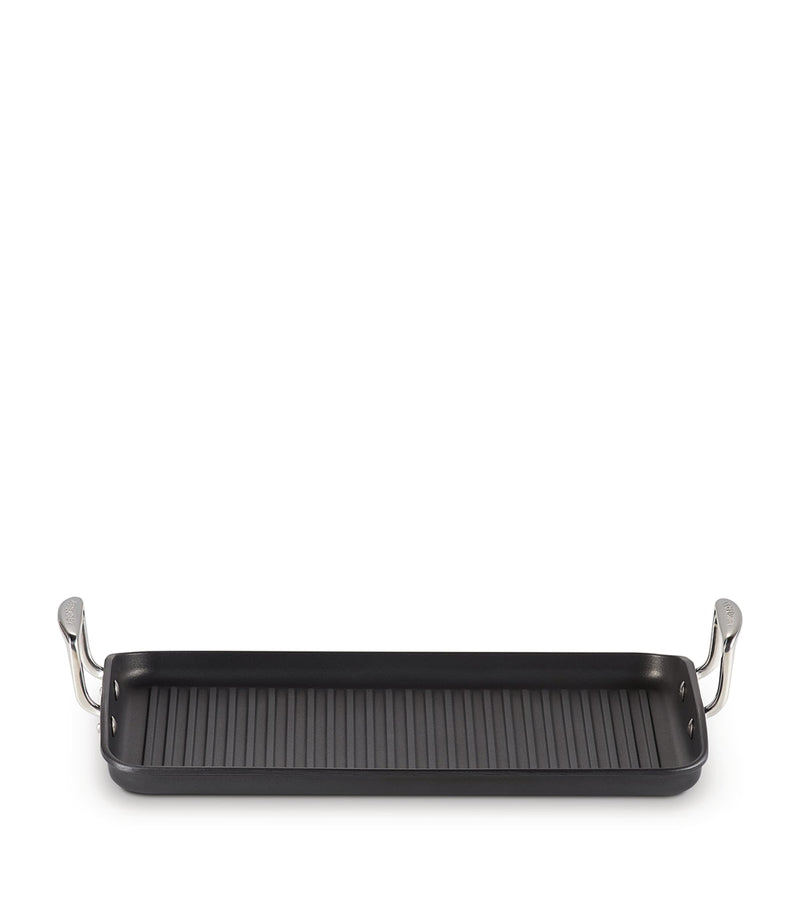 Le Creuset toughened non-stick ribbed rectangular grill 35cm, UK version