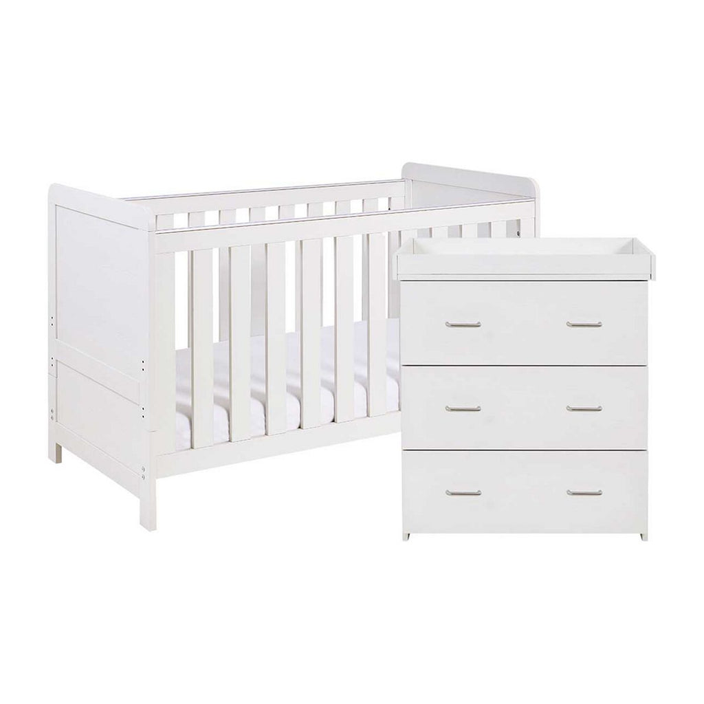 Babymore Caro 2 Piece Room Set - White Wash