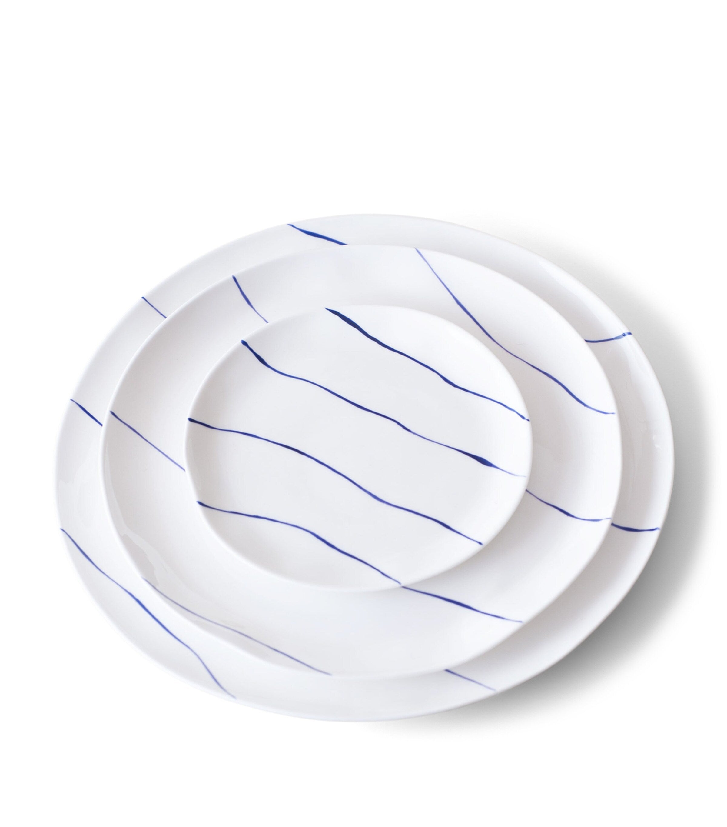 Feldspar Stripe cake plate 16cm - British product