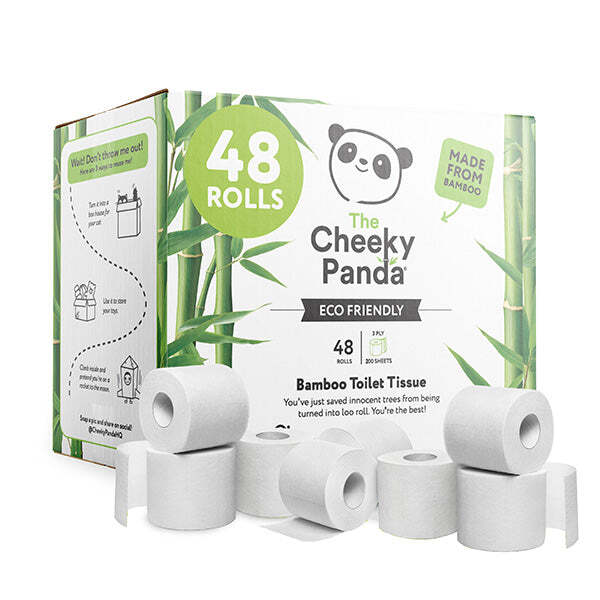 The Cheeky Panda Bamboo Unwrapped Toilet Rolls 48 GOODS Superdrug   