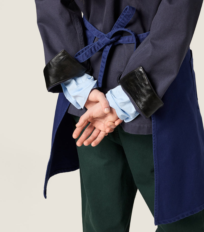 Miu Miu garment-dyed gabardine apron - British product
