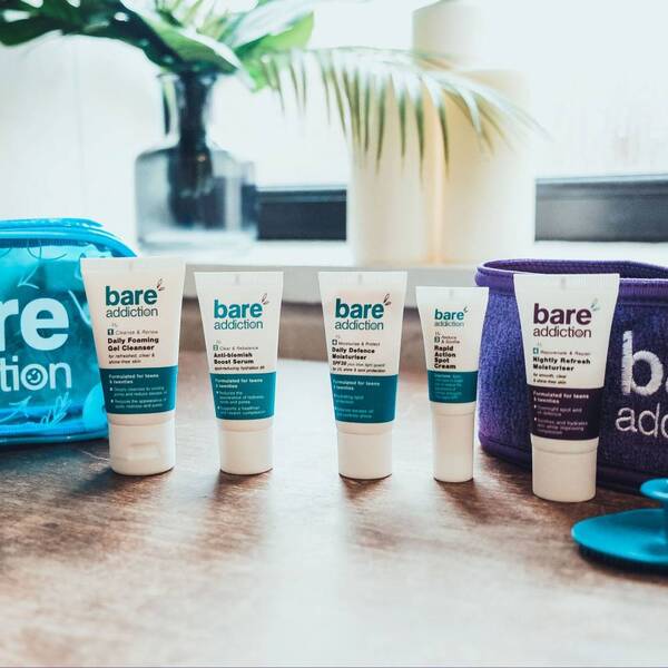 Bare Addiction My First skincare gift set, imported from the UK