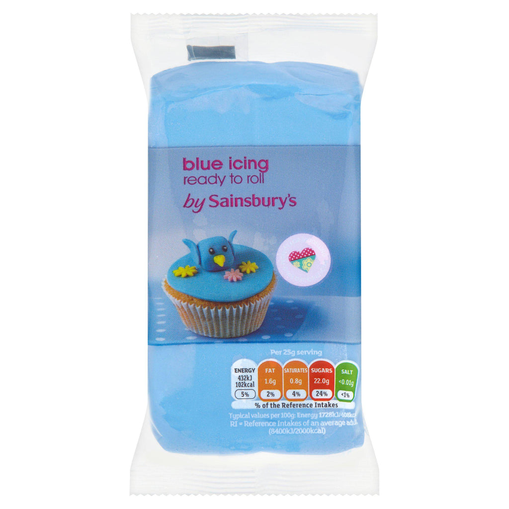 Sainsbury's Ready to Roll  Blue Icing 250g