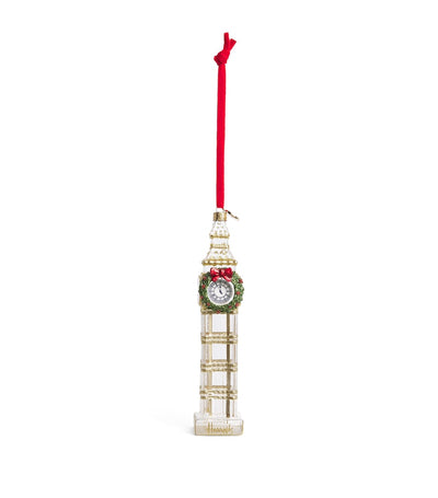 Harrods Harrods Clear Big Ben Glass Tree Decoration- Buy online at McGrocer