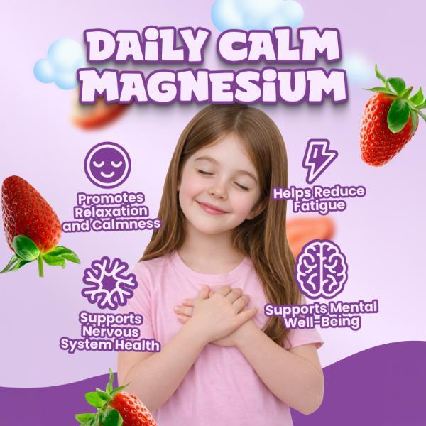 CapyChews kids magnesium gummies strawberry flavour, UK version