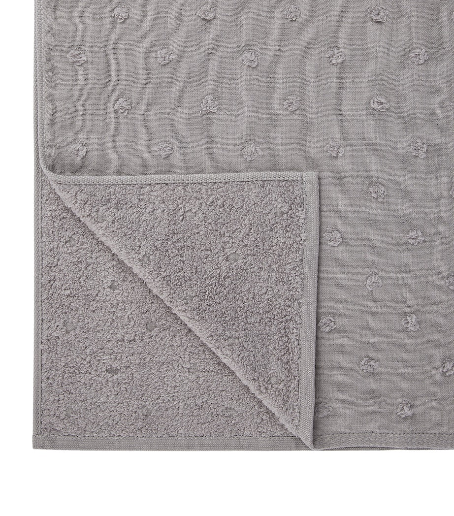 Uchino Zero Twist Gauze Dots Bath Towel 70cm x 140cm (British brand)