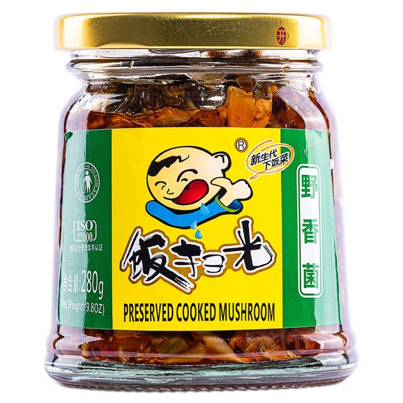 Fan Sao Guang preserved cooked mushrooms with chilli, imported from the UK