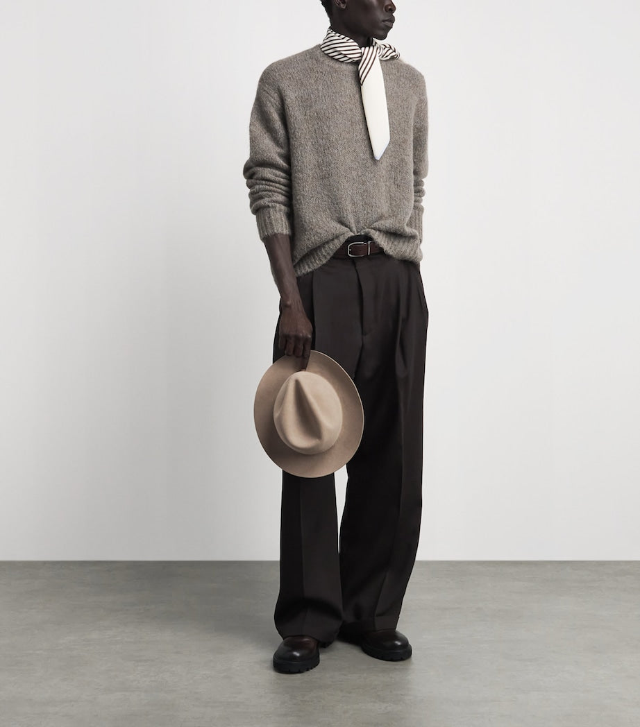 Giorgio Armani classic rabbit hair fedora, imported from the UK