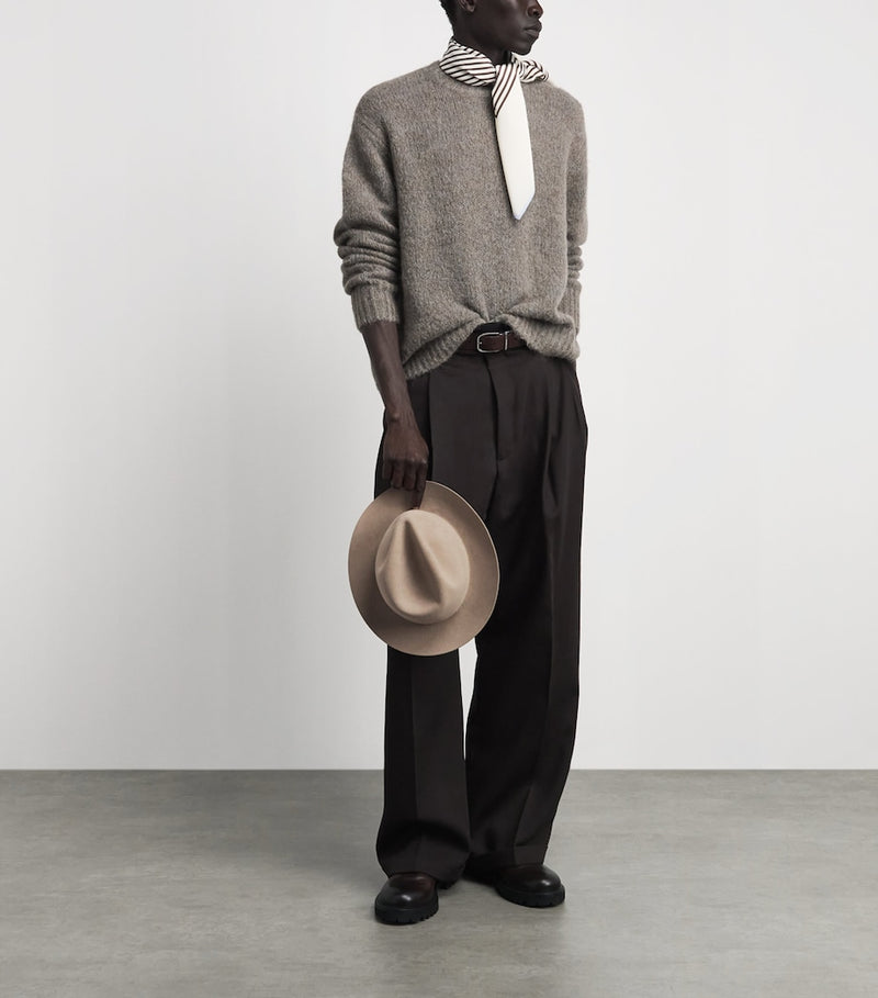 Giorgio Armani classic rabbit hair fedora, imported from the UK
