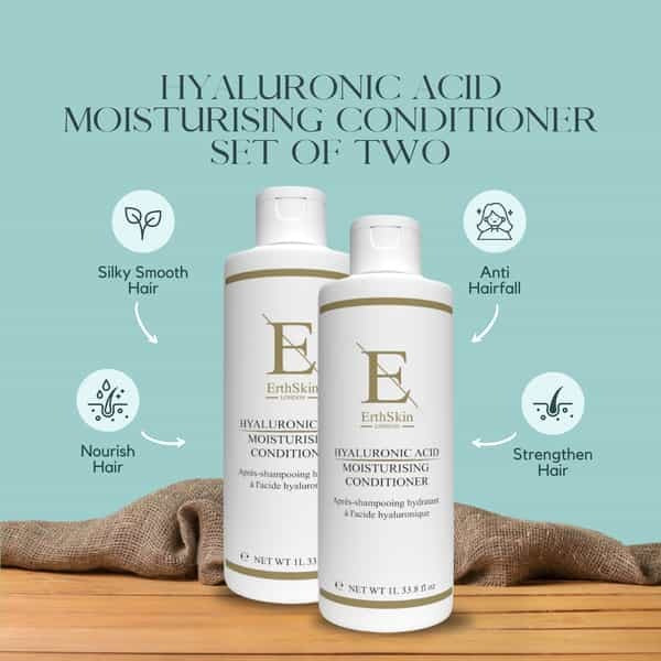 ErthSkin Moisturising Conditioner 2x Hyaluronic Acid 1L - British product