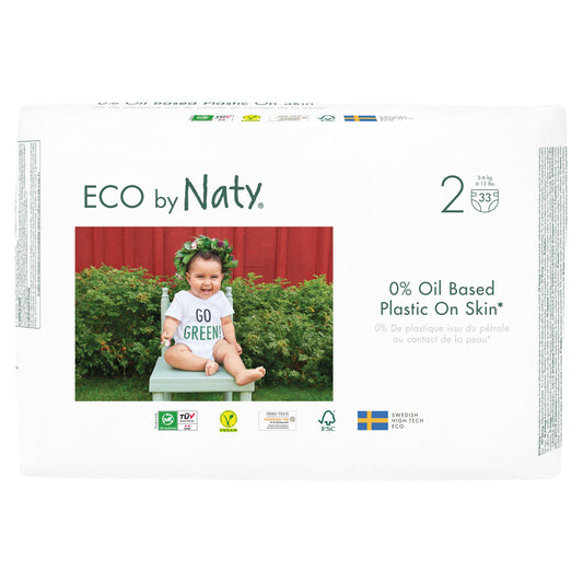 Eco by Naty Nappies Size 2, 33 Nappies nappies Sainsburys   