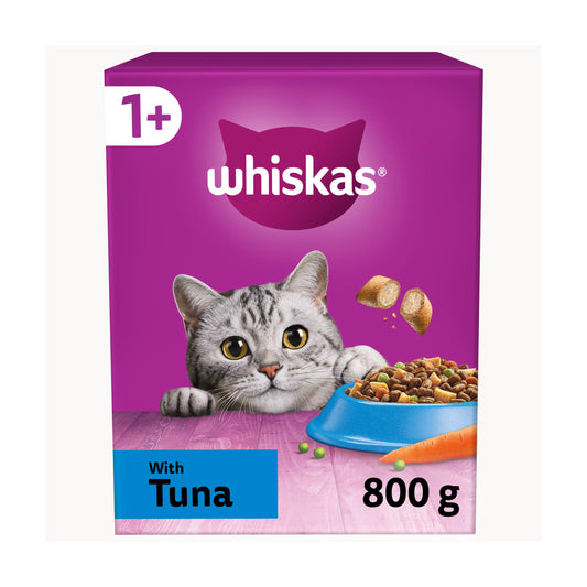 Whiskas 1+ Tuna Complete Adult Dry Cat Food 800g Dry cat food Sainsburys   