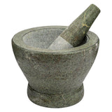 traditional stone mortar and pestle 7 inch, (British brand)