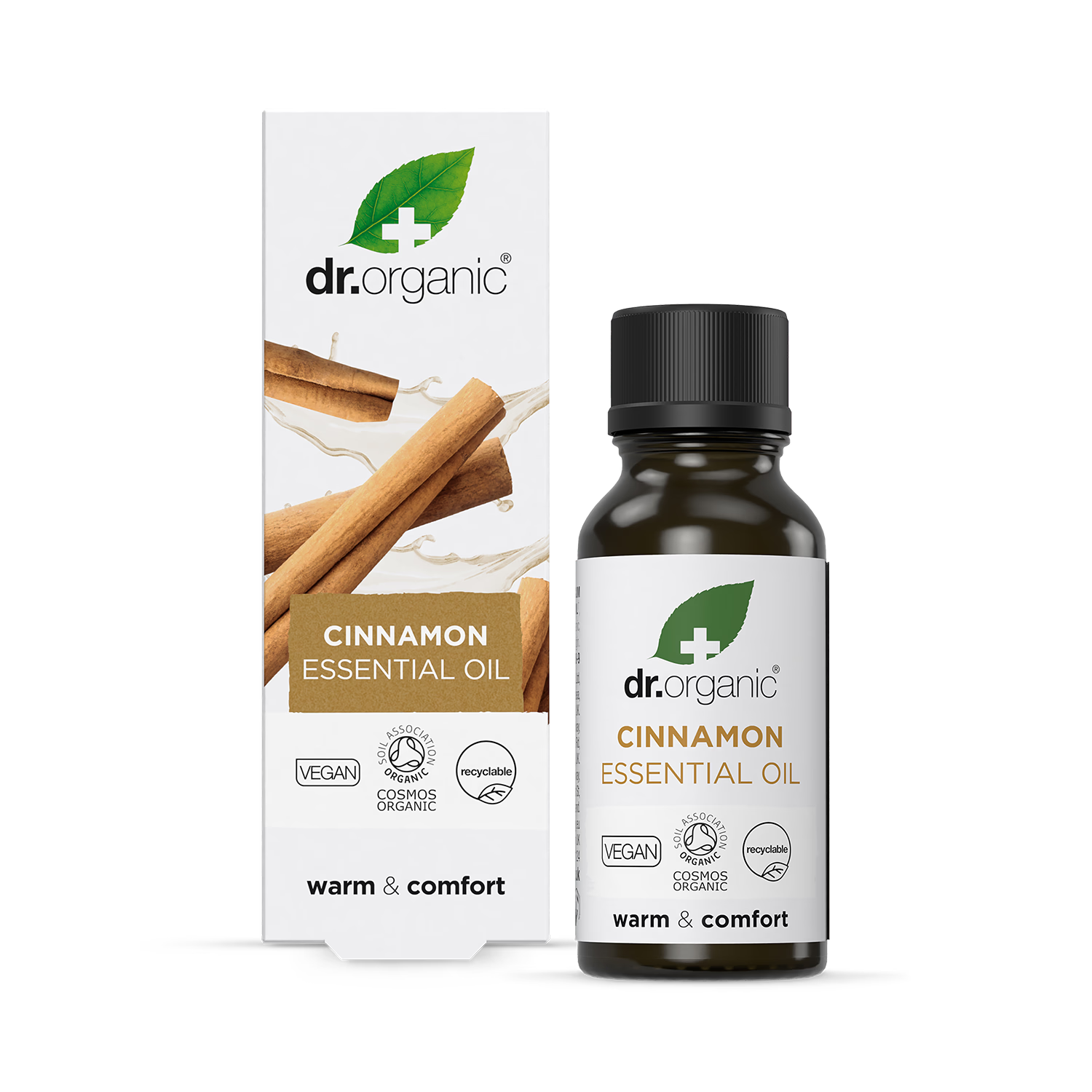 Dr Organic Cinnamon essential oil 10ml, imported from the UK