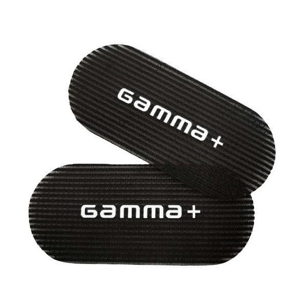 Gamma+ hair grippers black/white velcro pack of 2 - British product