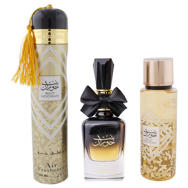 Ard Al Zaafaran Bint Hooran perfume gift set 3 piece, imported from the UK